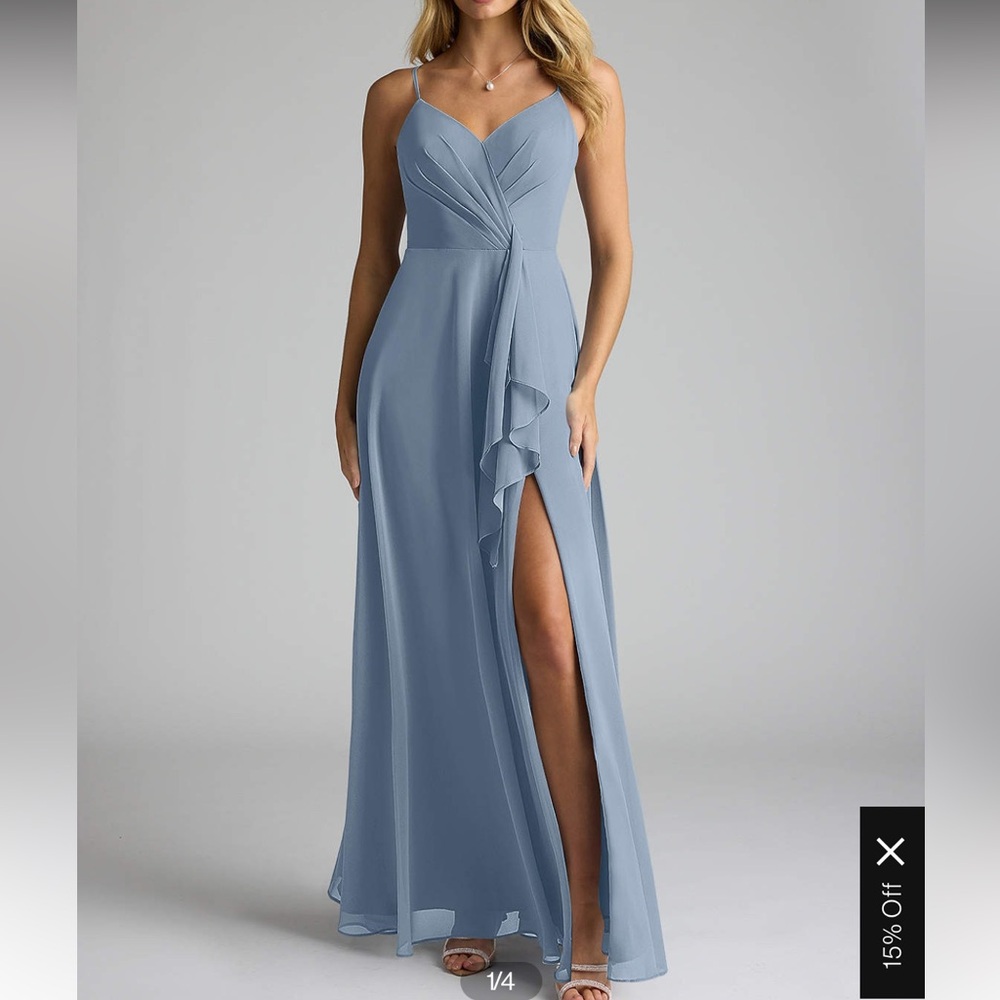 AZAZIE AKITA flowy chiffon bridesmaid dress